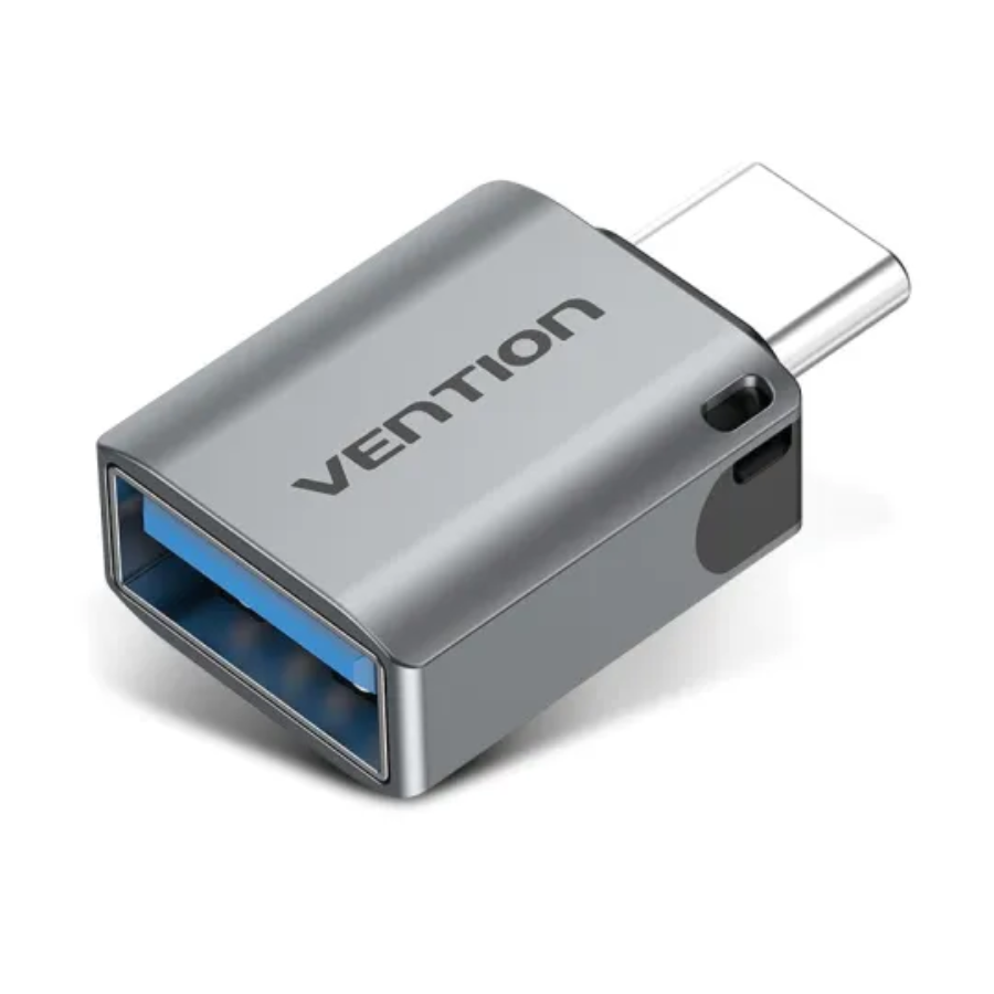 Vention CDQH0 USB Type-C Male to USB Female OTG Gray Converter #CDQH0